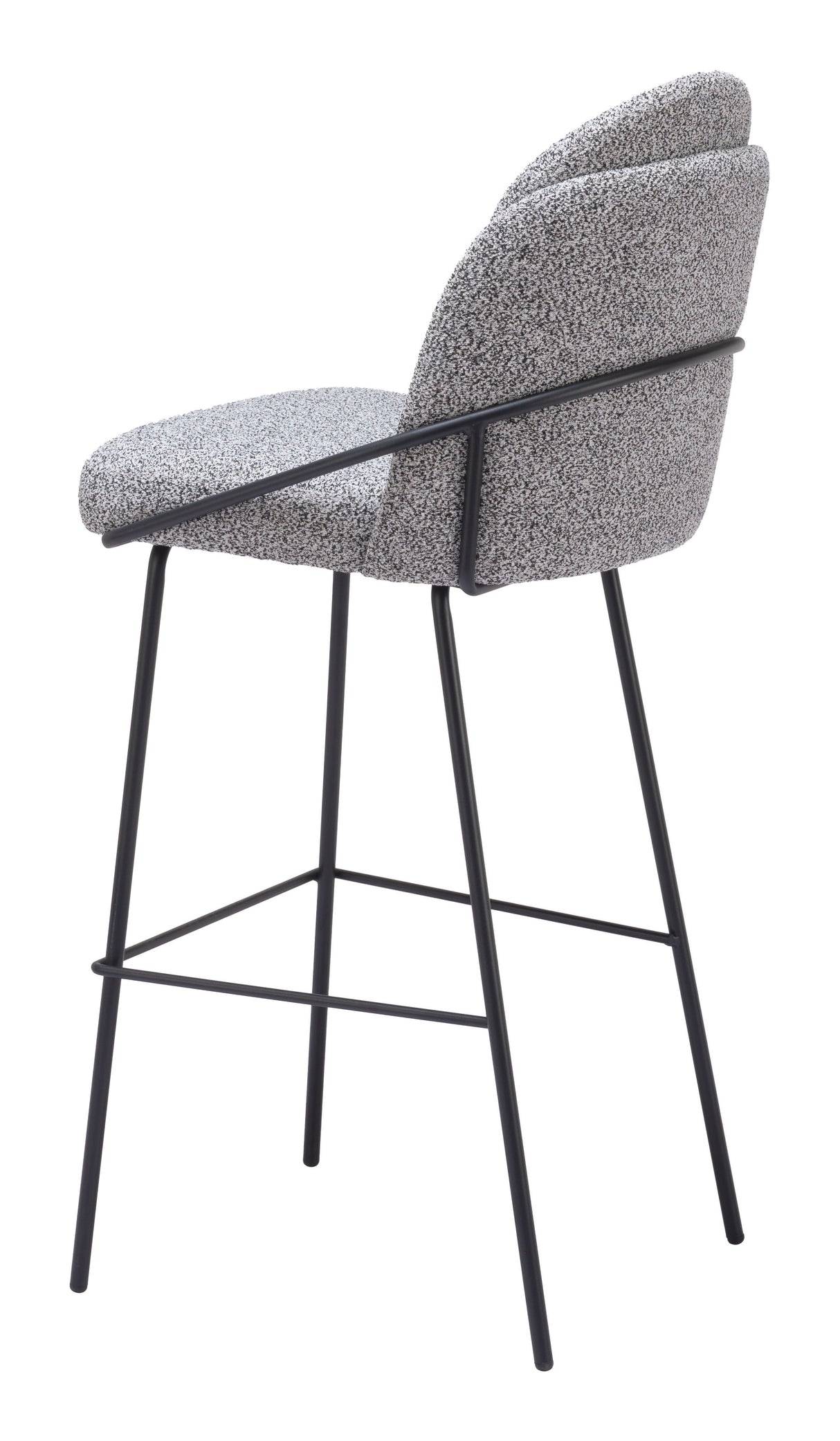 Jambi Barstool Black & White by Zuomod at Eve Furniture