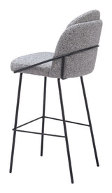Jambi Barstool Black & White by Zuomod at Eve Furniture