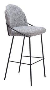 Jambi Barstool Black & White by Zuomod at Eve Furniture
