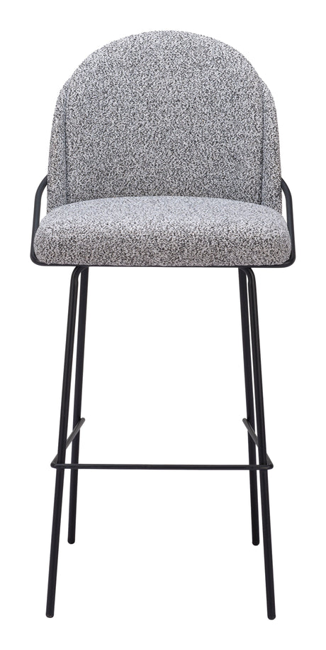 Jambi Barstool Black & White by Zuomod at Eve Furniture