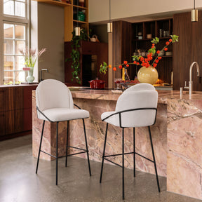 Jambi Barstool Ivory by Zuomod at Eve Furniture