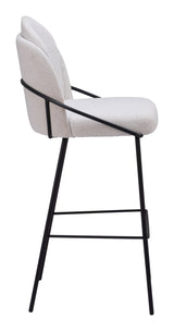 Jambi Barstool Ivory by Zuomod at Eve Furniture