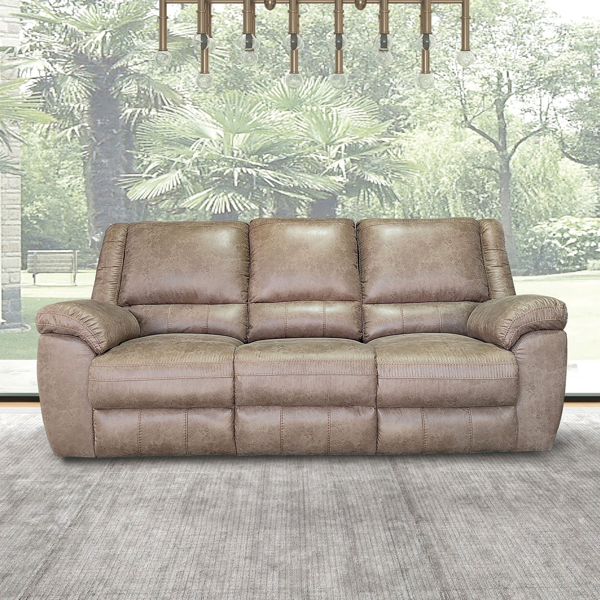 Jambi Brown Upholstery Living Room Set by Furniture of America at Eve Furniture