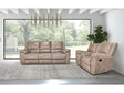 Jambi Brown Upholstery Living Room Set by Furniture of America at Eve Furniture