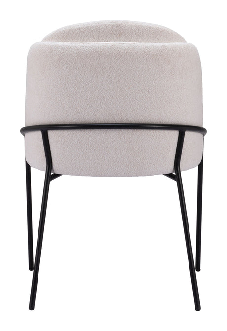Jambi Dining Chair Ivory by Zuomod at Eve Furniture
