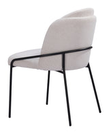 Jambi Dining Chair Ivory by Zuomod at Eve Furniture