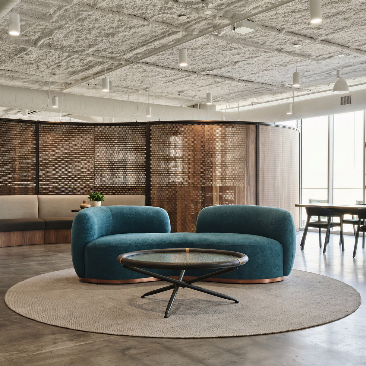 Jamela Teal Sofa by Zuomod at Eve Furniture