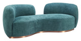Jamela Teal Sofa by Zuomod at Eve Furniture