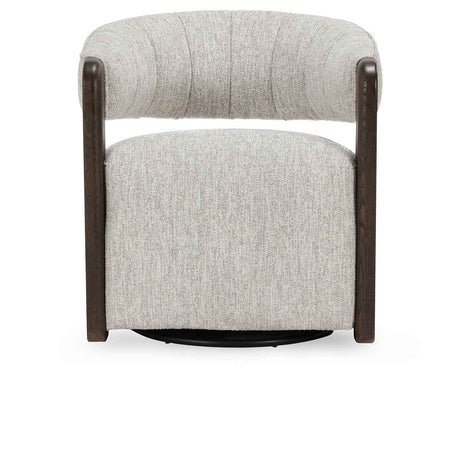 James Glacier Gray Swivel Accent Chair by Classic Home at Eve Furniture