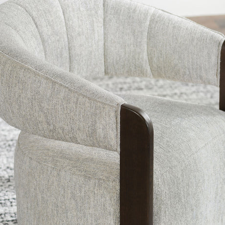 James Glacier Gray Swivel Accent Chair by Classic Home at Eve Furniture