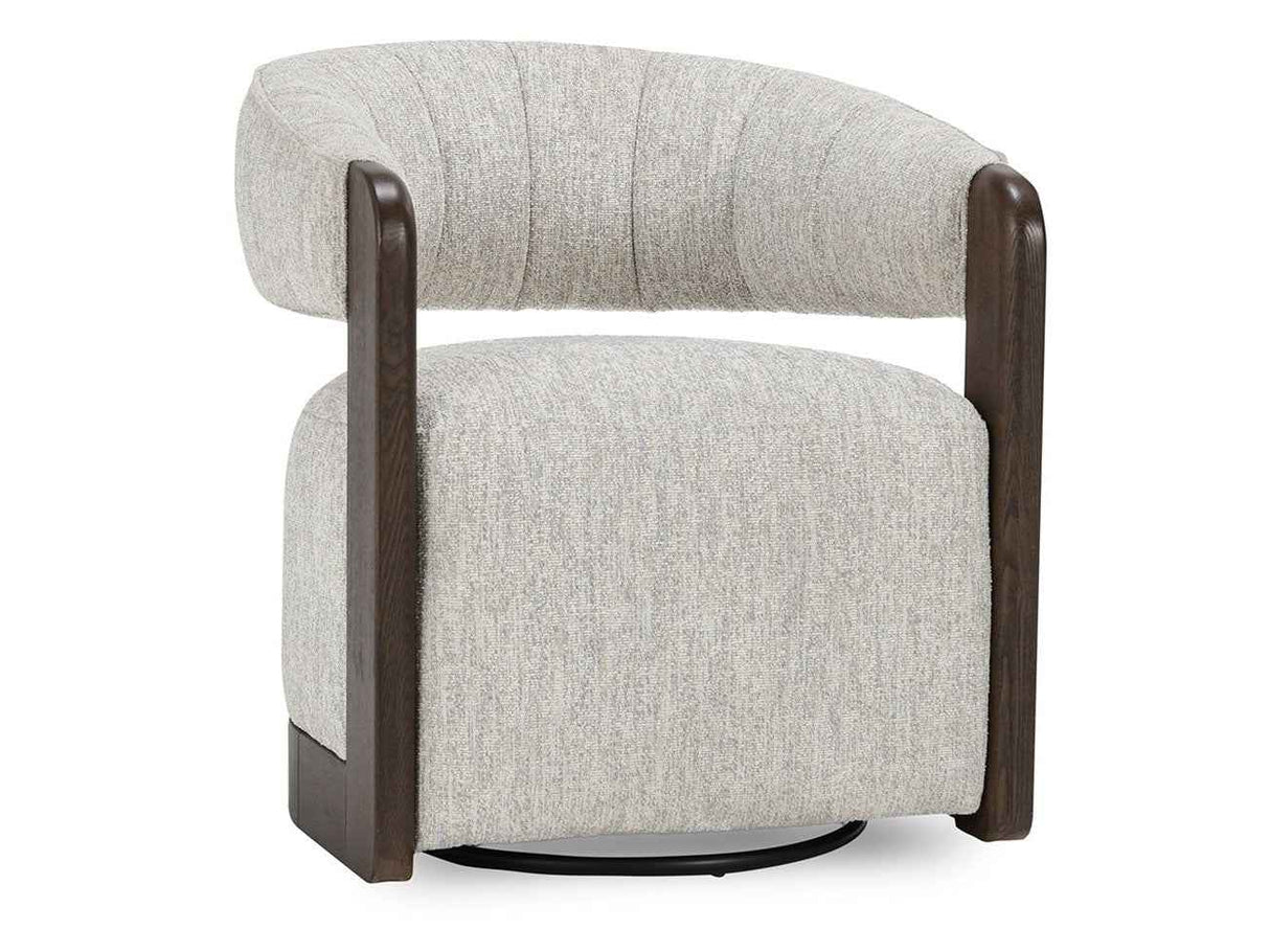 James Glacier Gray Swivel Accent Chair by Classic Home at Eve Furniture