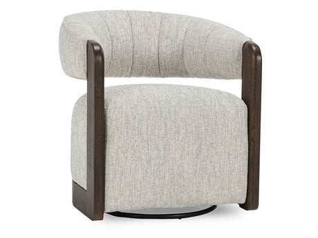 James Glacier Gray Swivel Accent Chair by Classic Home at Eve Furniture