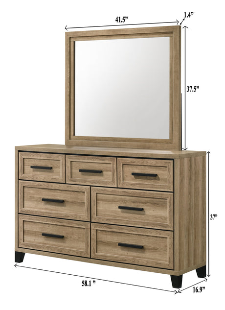 Jameson Natural Dresser by Crown Mark at Eve Furniture