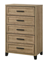 Jameson Natural Panel Bedroom Set by Crown Mark at Eve Furniture