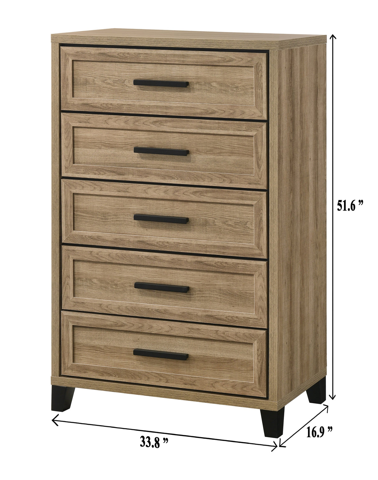 Jameson Natural Panel Bedroom Set by Crown Mark at Eve Furniture
