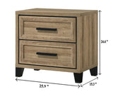 Jameson Natural Panel Bedroom Set by Crown Mark at Eve Furniture