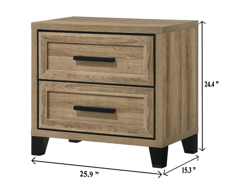 Jameson Natural Panel Bedroom Set by Crown Mark at Eve Furniture