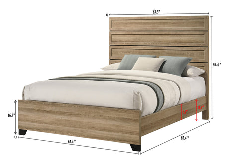 Jameson Natural Panel Bedroom Set by Crown Mark at Eve Furniture