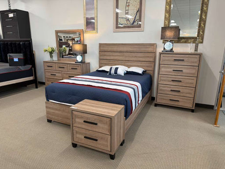 Jameson Natural Panel Bedroom Set by Crown Mark at Eve Furniture
