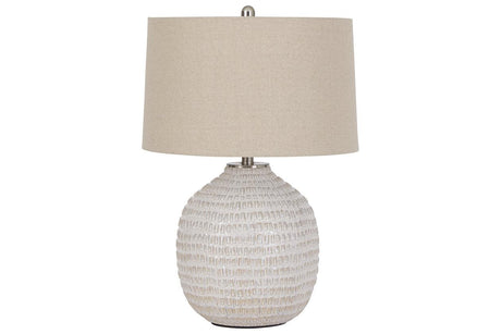 Jamon Beige Table Lamp by Ashley at Eve Furniture