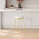 Jane 26" Luxury Upholstered Stool by Ashcroft Furniture at Eve Furniture
