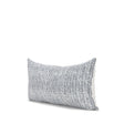 Janelle Cream w/ Indigo Print Linen Lumbar Decorative Pillow Cover by Mercana at Eve Furniture
