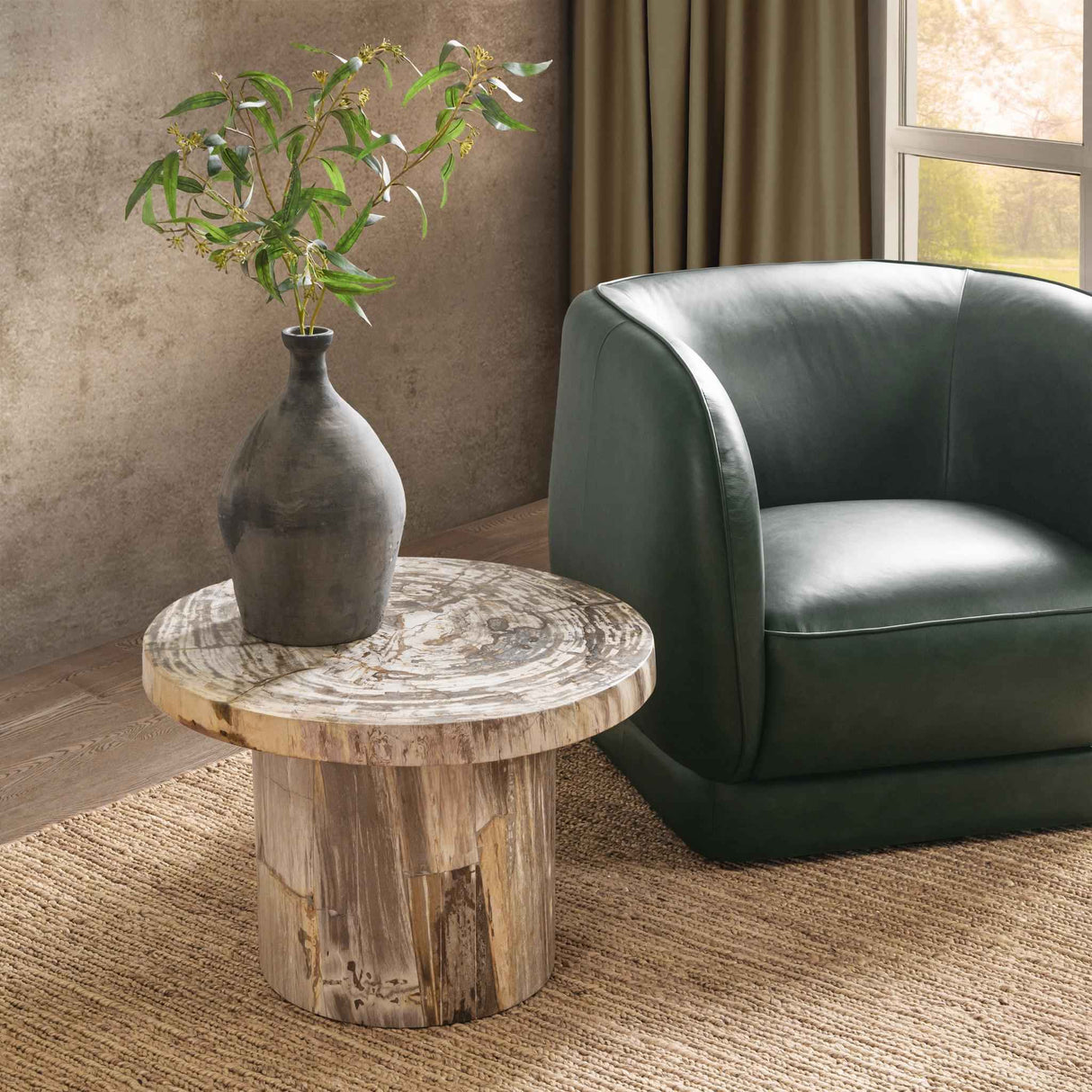 Janelle Sepia Vein Accent Table by Classic Home at Eve Furniture