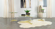 Janessa Matte Brass 3-Piece Acrylic Coffee and End Table Set by Coaster at Eve Furniture