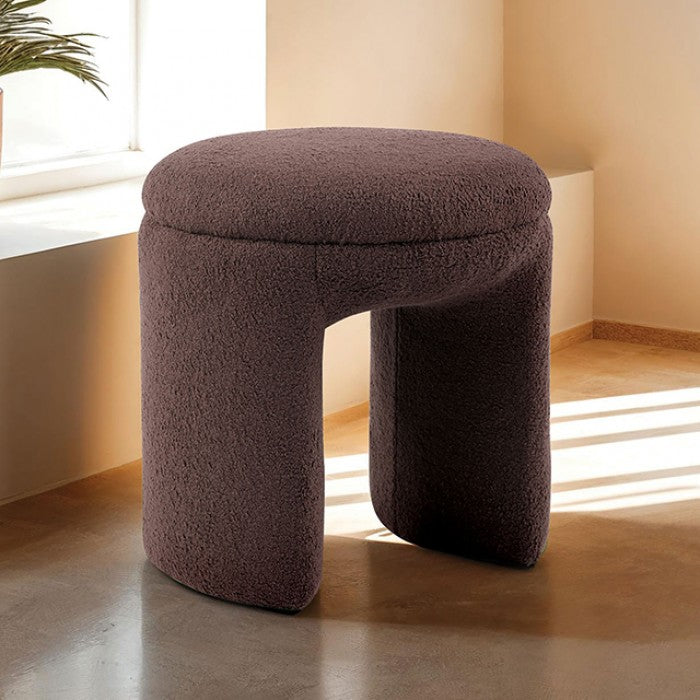 Janetta Brown Stool by Furniture of America at Eve Furniture