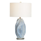 Janice Blue Swirl Table Lamp by Crestview at Eve Furniture