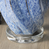Janice Blue Swirl Table Lamp by Crestview at Eve Furniture