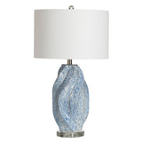 Janice Blue Swirl Table Lamp by Crestview at Eve Furniture