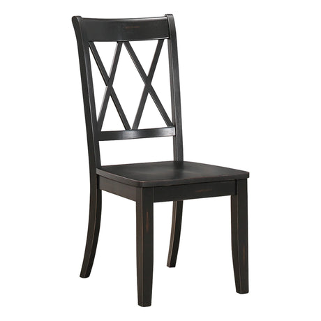 Janina Natural/Black Dining Set by Homelegance at Eve Furniture