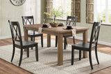 Janina Natural/Black Dining Set by Homelegance at Eve Furniture
