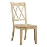 Janina Natural/Buttermilk Dining Set by Homelegance at Eve Furniture