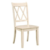 Janina Natural/White Dining Set by Homelegance at Eve Furniture