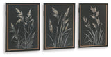 Janisburg Black/White/Brown Wall Art, Set of 3 by Ashley at Eve Furniture