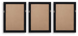 Janisburg Black/White/Brown Wall Art, Set of 3 by Ashley at Eve Furniture