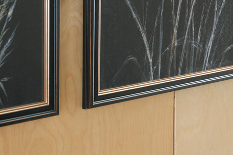 Janisburg Black/White/Brown Wall Art, Set of 3 by Ashley at Eve Furniture