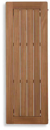 Janiyah Light Brown Outdoor Dining Bench by Ashley at Eve Furniture