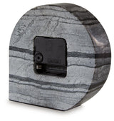 Janmour Black Table Clock by Ashley at Eve Furniture