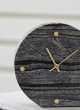 Janmour Black Table Clock by Ashley at Eve Furniture