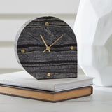 Janmour Black Table Clock by Ashley at Eve Furniture