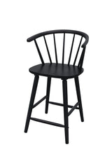Janna Black Counter Height Stool, Set of 2 by Crown Mark at Eve Furniture