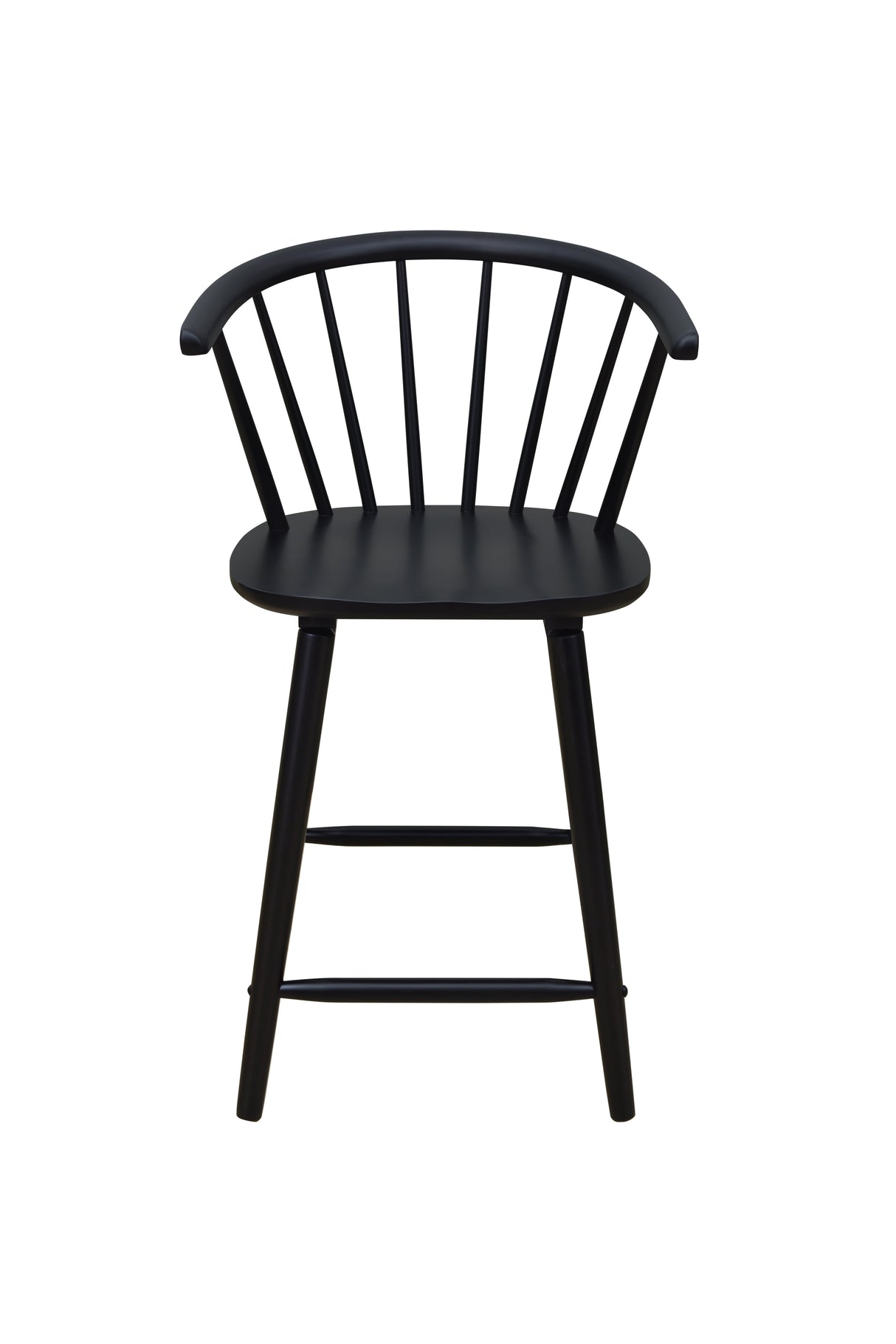 Janna Black Counter Height Stool, Set of 2 by Crown Mark at Eve Furniture