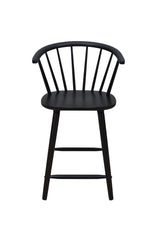 Janna Black Counter Height Stool, Set of 2 by Crown Mark at Eve Furniture