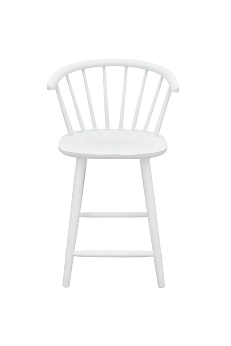 Janna White Counter Height Stool, Set of 2 by Crown Mark at Eve Furniture