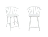 Janna White Counter Height Stool, Set of 2 by Crown Mark at Eve Furniture