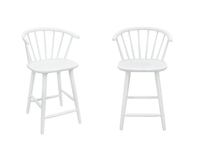 Janna White Counter Height Stool, Set of 2 by Crown Mark at Eve Furniture