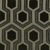Jansen Gray/Black Hexagon Patterned Accent Chair by Coaster at Eve Furniture